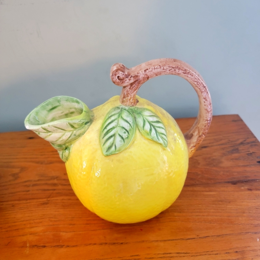 Fitz & Floyd Handcrafted Lemon Pitcher